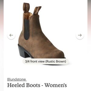 Blundstone Heeled Boots size 36/6.5 US Rustic Brown